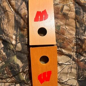 Mini Wisconsin Cornhole Game Set Travel Tailgate